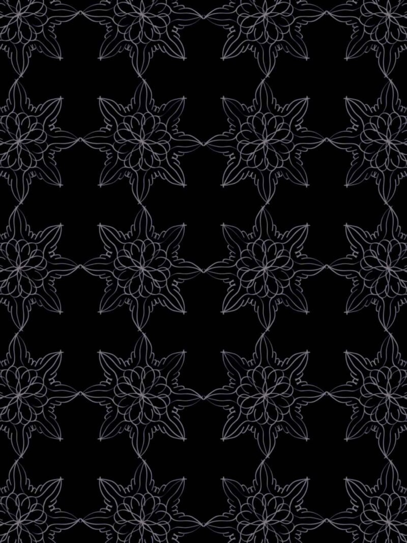 Dark iPhone wallpaper with subtle gray flower pattern