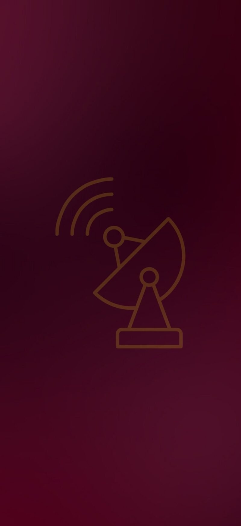 Dark iPhone wallpaper featuring a red satellite receiver design