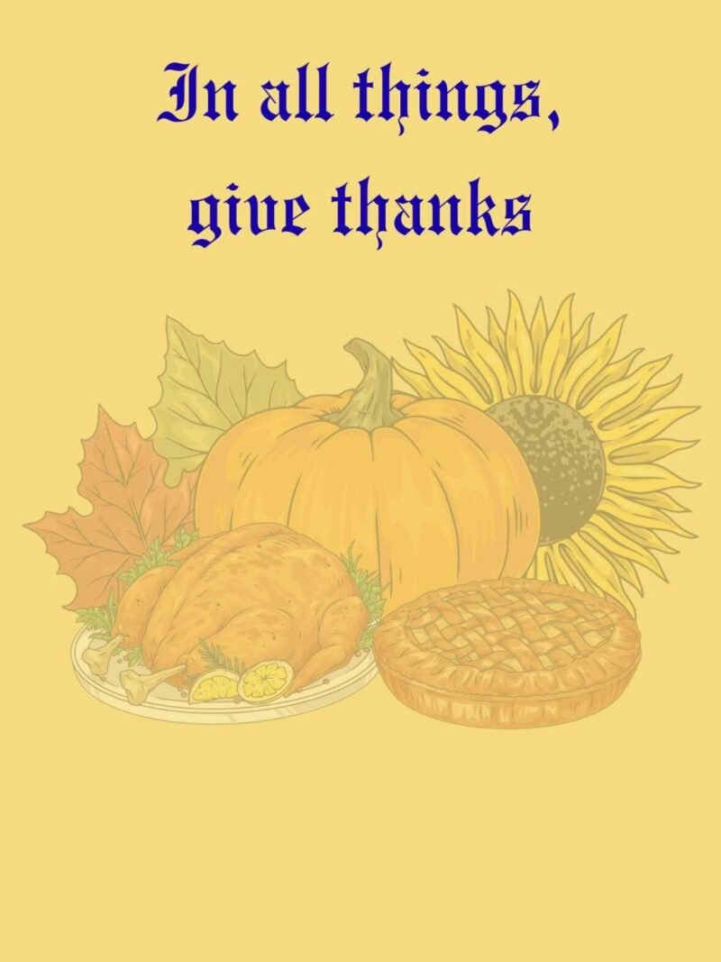 Thanksgiving iPhone Wallpaper – Give Thanks Quote