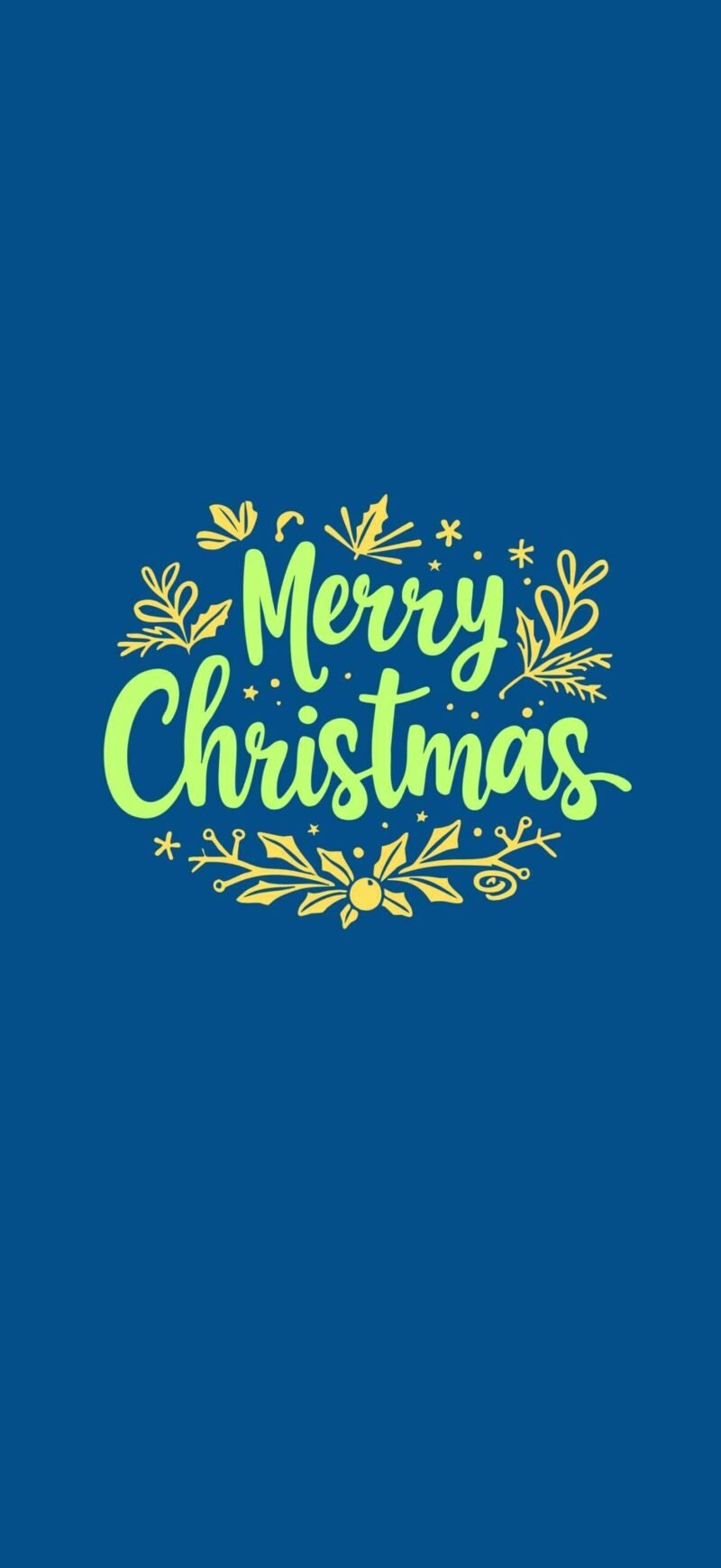 iPhone Cute Christmas Wallpaper with Merry Christmas message on teal blue background, cheerful and festive Christmas phone wallpaper download.