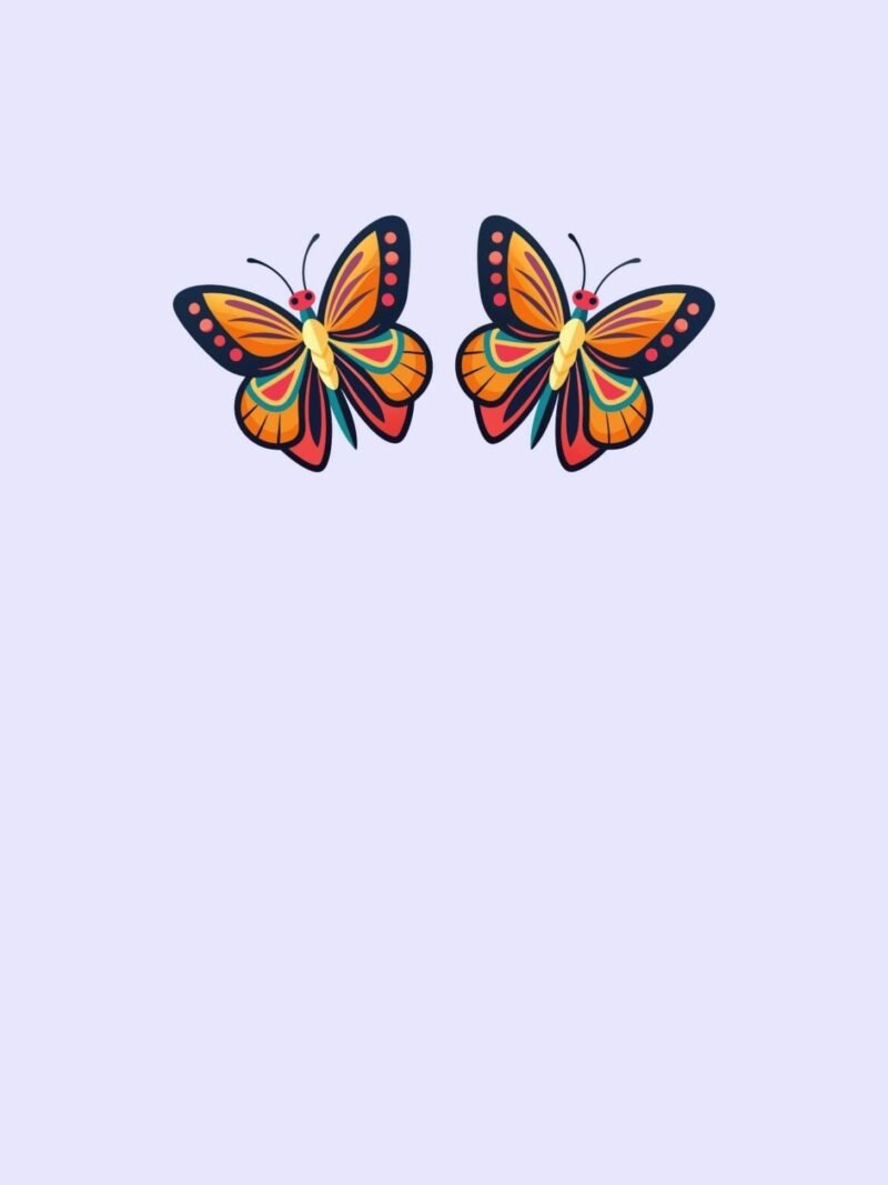 Butterfly iPhone wallpaper with lavender bloom background - calming and elegant design for iPhone lock and home screens.