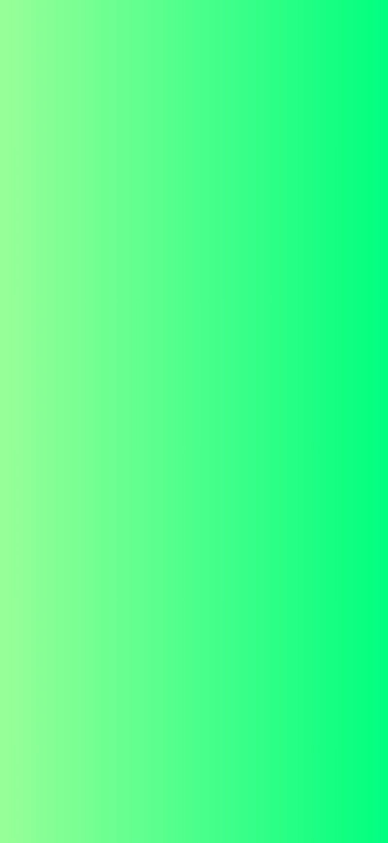 Green iPhone Wallpaper - Fresh Mint Glow Gradient luminous background for iPhone