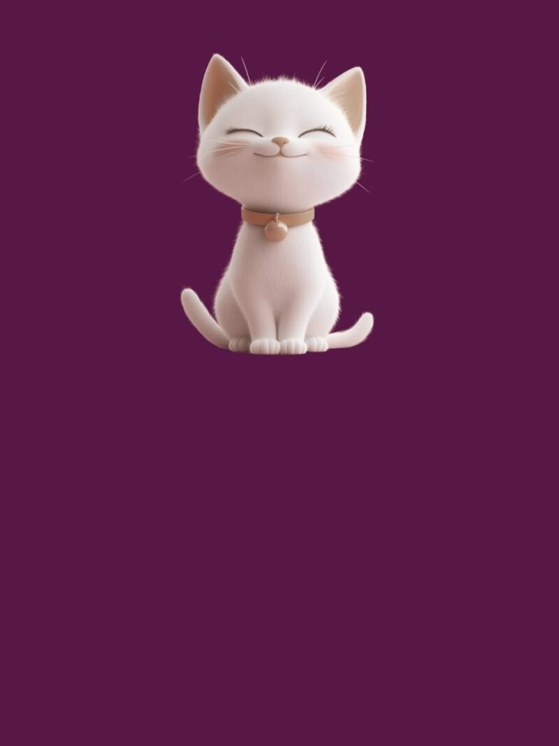 Hello Kitty iPhone wallpaper featuring a cute cat on a cranberry wine background, perfectly fitted for iPhone lock and home screens.